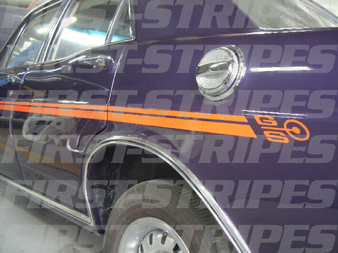 FORD XW / XY GS FALCON ' REFLECTIVE ' SIDE STRIPES